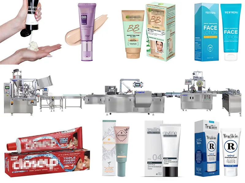 Automatic Cartoning Machine Tube Case Packing Machine Line