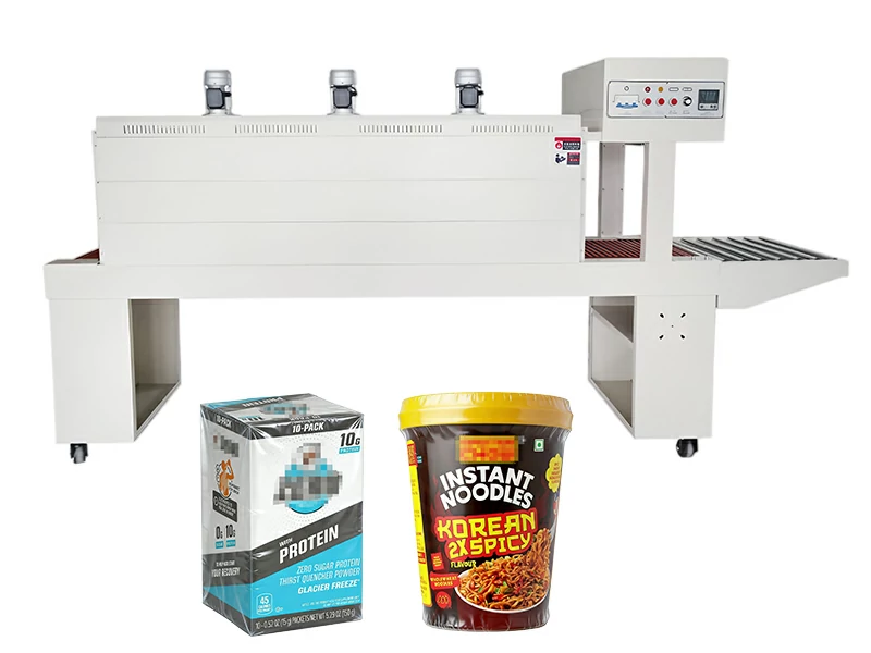 Automatic Box Case Carton Packing System With Heat Shrink Machine