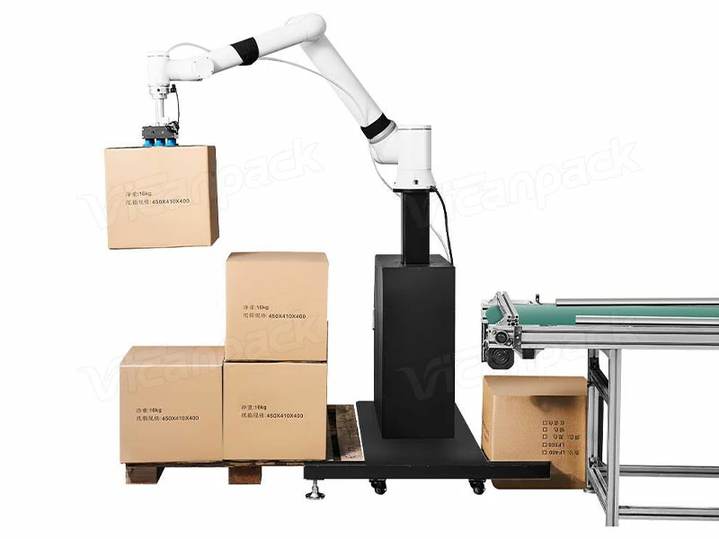 Automatic Box Case Carton Packing System With Heat Shrink Machine