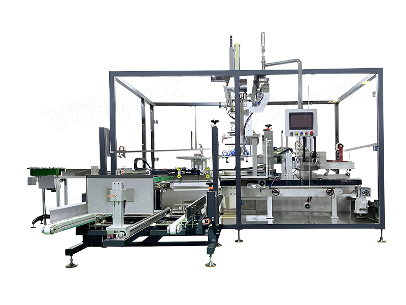 Automatic Box Case Carton Packing System With Heat Shrink Machine