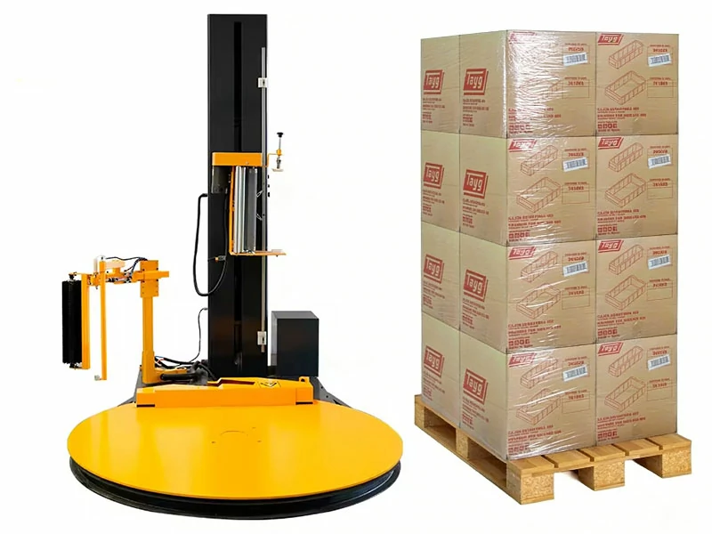 Automatic Box Case Carton Packing System With Heat Shrink Machine