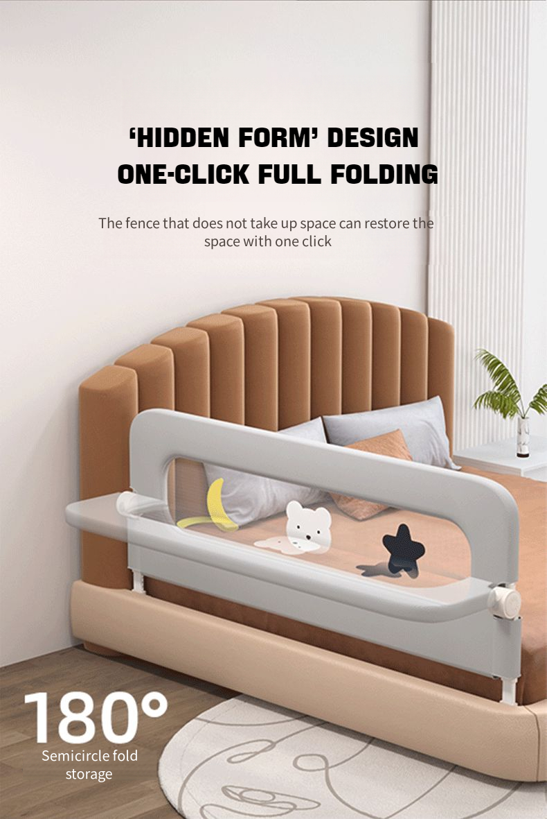Barrière de lit pour tout-petits avec filet