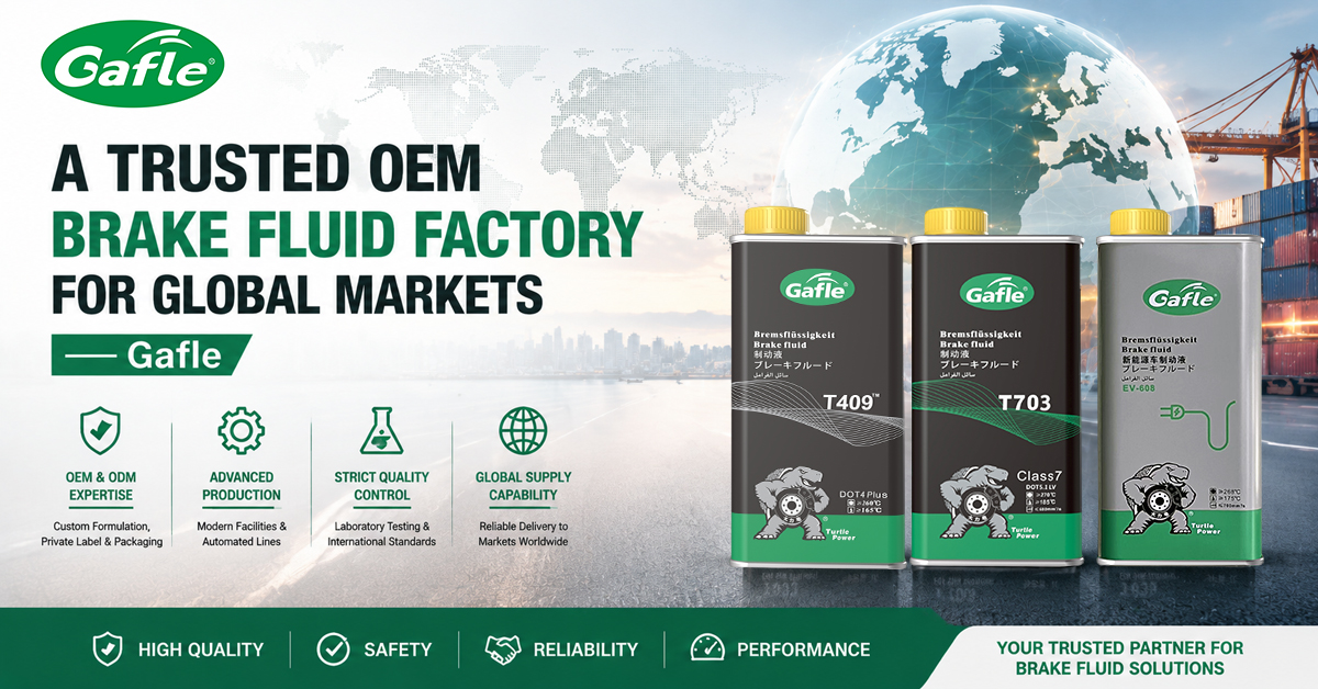 A Trusted OEM Brake Fluid Factory for Global Markets ——Gafle