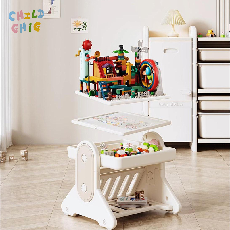 поставщик детских настольных игр Babysoul Kids Block Table