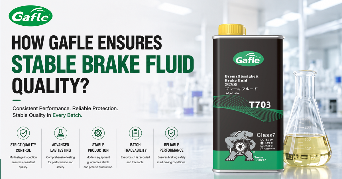 How Gafle Ensures Stable Brake Fluid Quality?