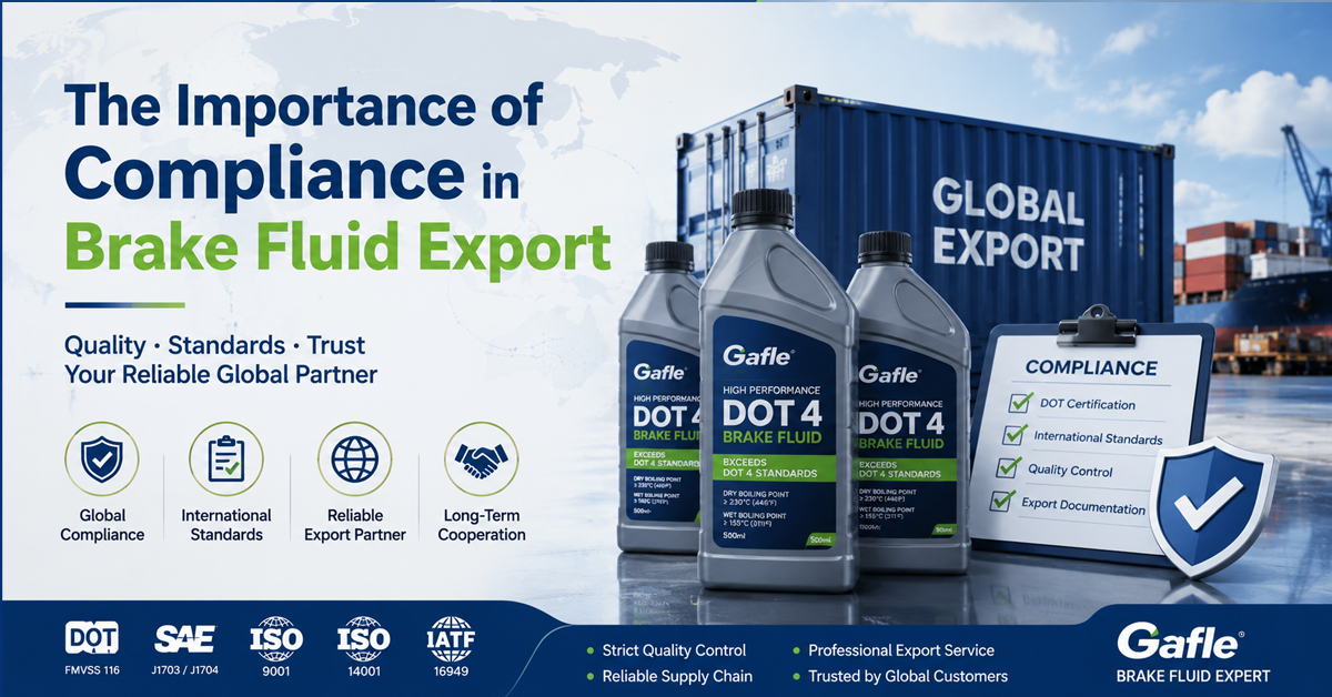 The Importance of Compliance in Brake Fluid Export