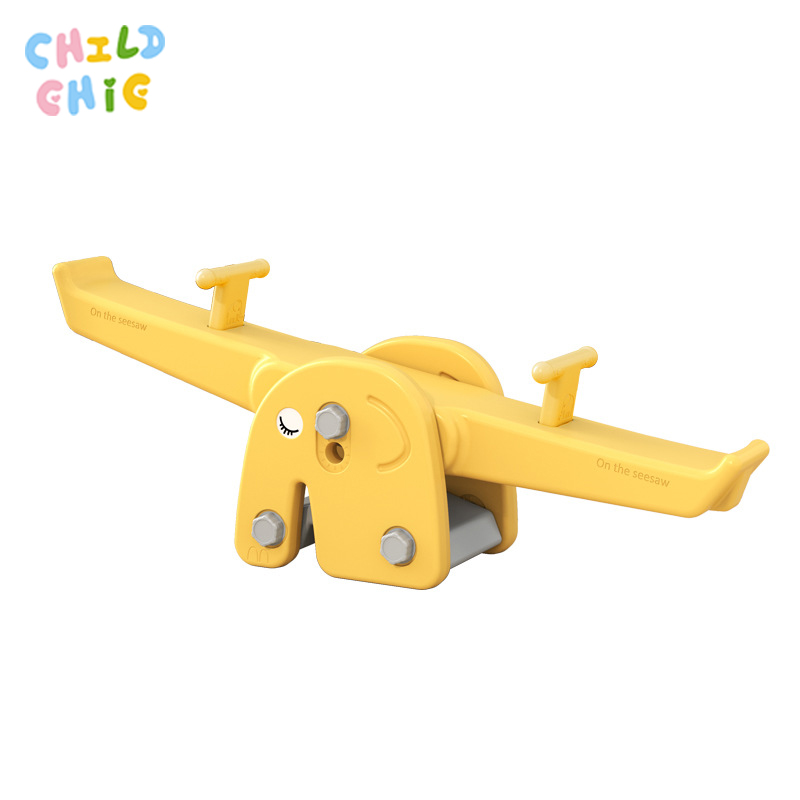 Indoor & Outdoor Kids Seesaw | Cute Yellow Elephant Design for Toddlers Aged 1+