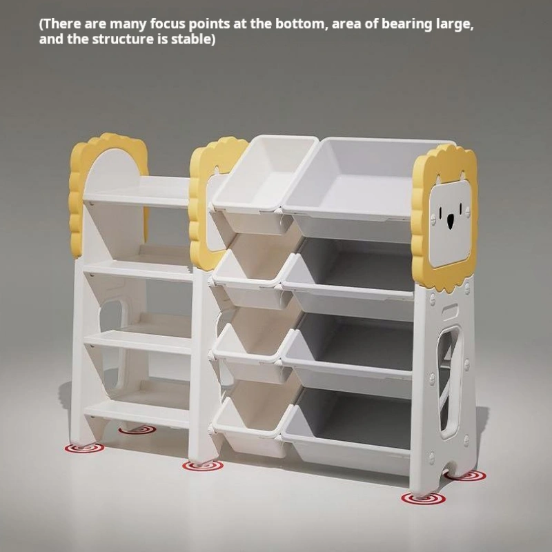 lion design toy storage shelf supplier