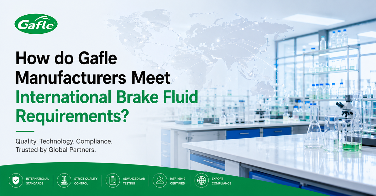How do Gafle Manufacturers Meet International Brake Fluid Requirements?