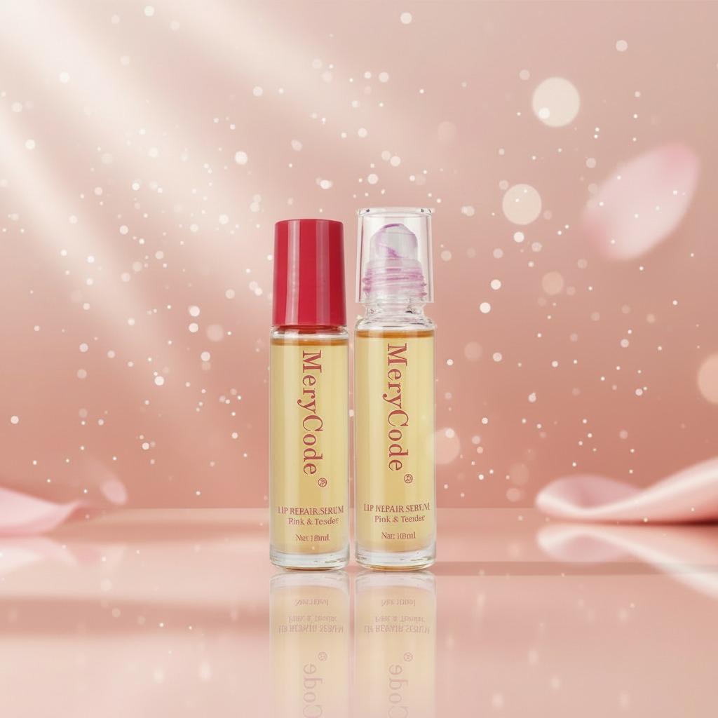 aceite labial con brillo