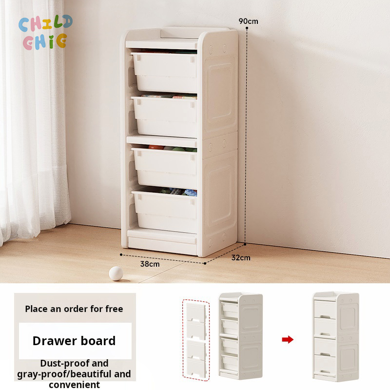 Large Capacity Modular Kids Toy Storage Cabinet Plastic Children Wardrobe Organizer with Bins and Doors Rack
