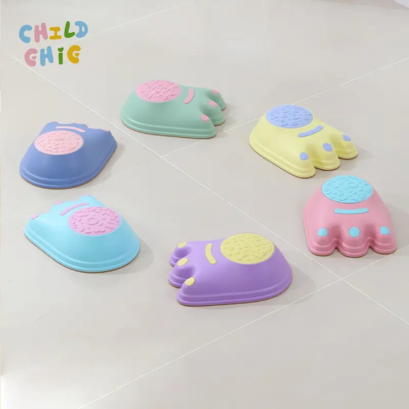 Kids Sensory Training Stepping Stones Colorful Non-slip Balance River Stones for Children Coordination Physical Training Toys