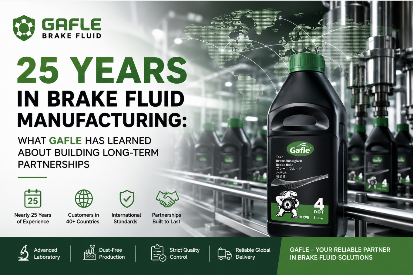 25 Years in Brake Fluid Manufacturing: What Gafle Has Learned About Building Long-Term Partnerships