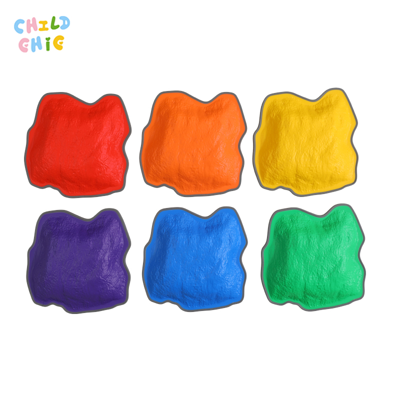 Montessori Sensory Integration Training Stepping Stones for Kids Indoor Balance Exercise River Stones Obstacle Course