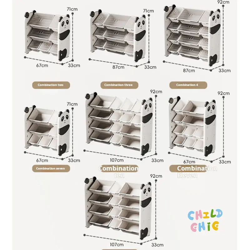 Panda Kids Toy Storage Rack Exporter