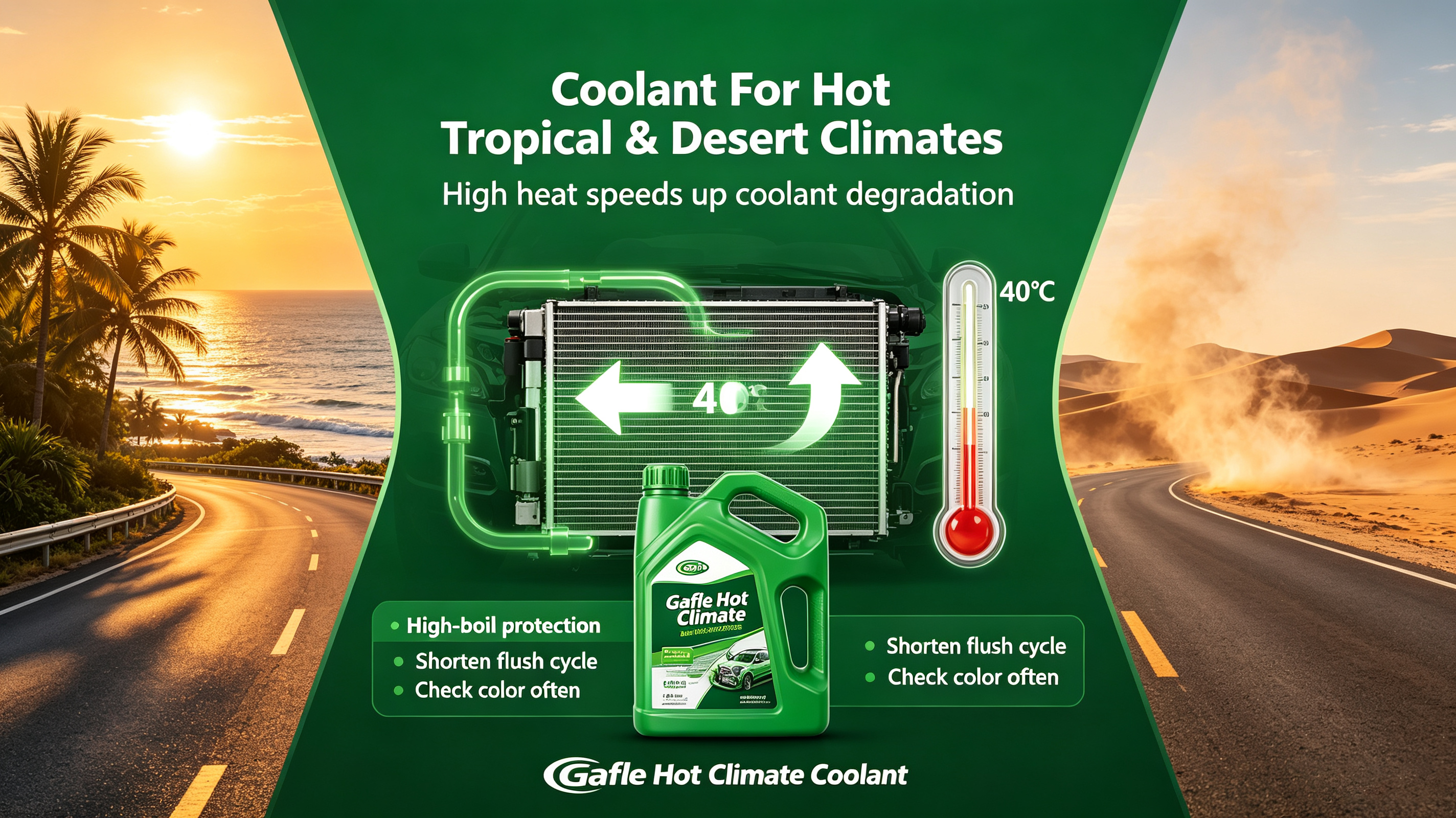 Coolant Maintenance For Hot Tropical & Desert Climates Coolant Maintenance For Hot Tropical & Desert Climates