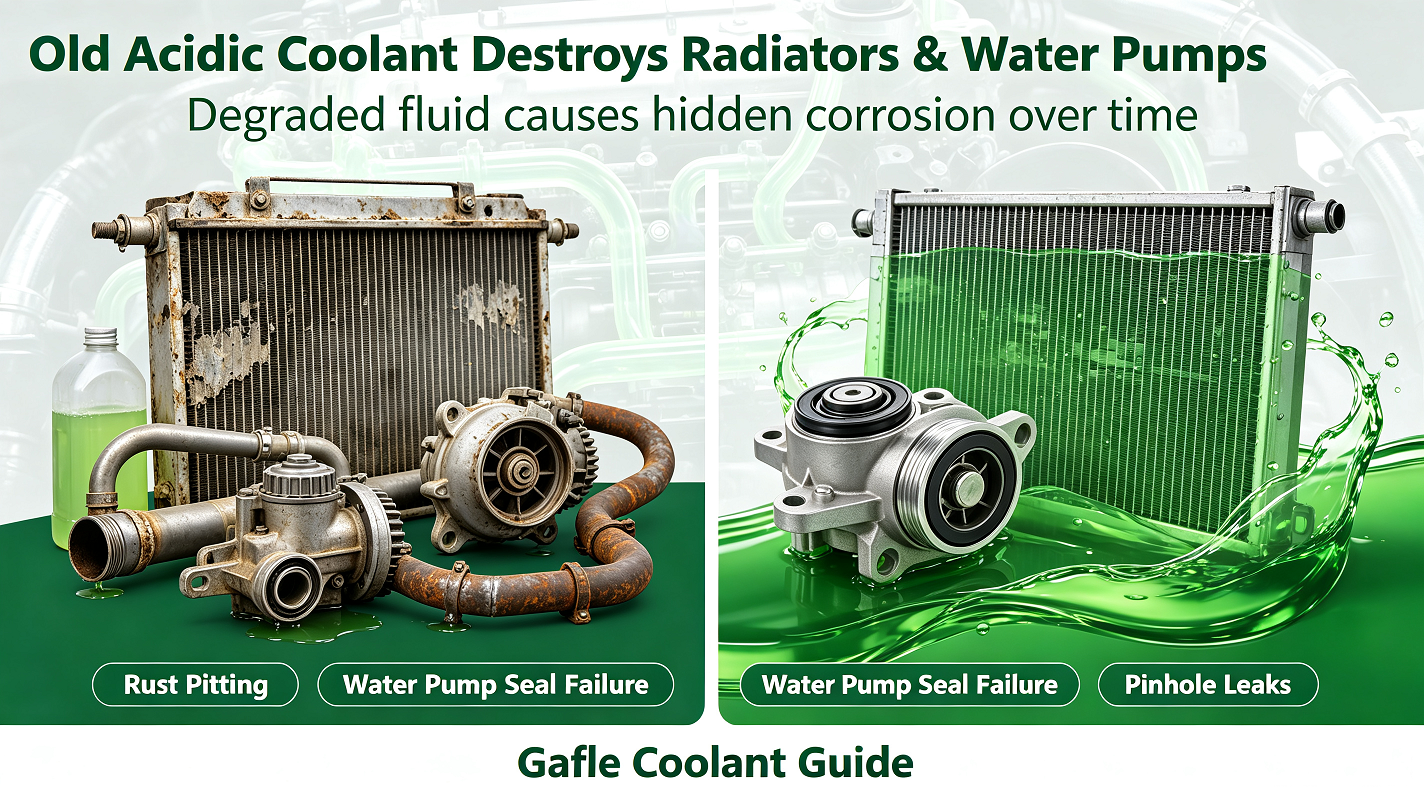 Degraded Coolant Ruins Radiators & Water Pumps