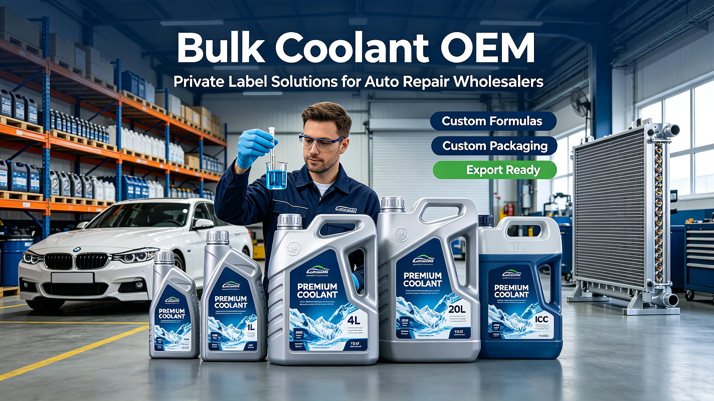 Bulk Coolant OEM & Private Label for Auto Repair Wholesalers