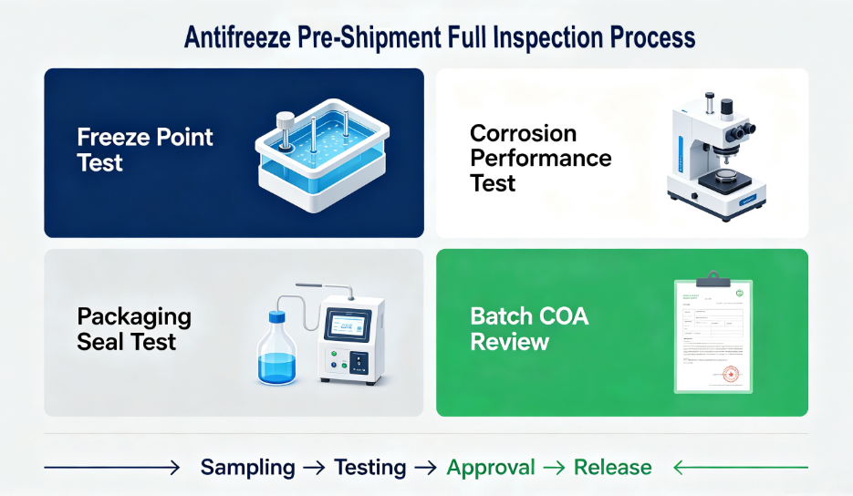 coolant pre-shipment inspection