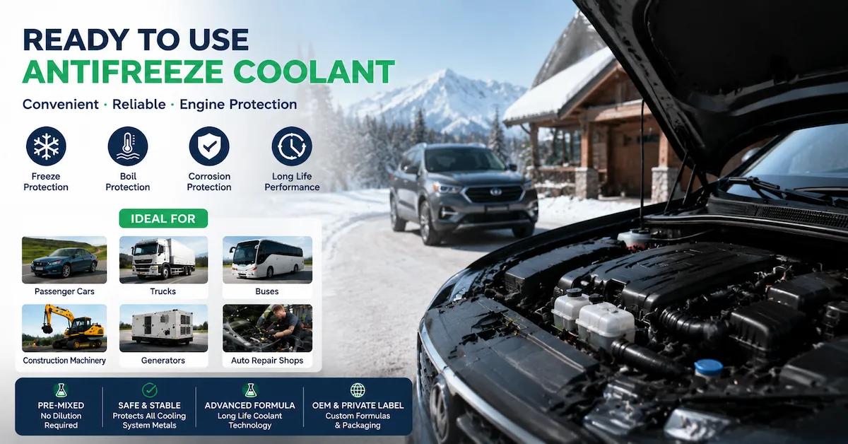 Ready to Use Antifreeze: Convenient Engine Coolant Solution for Vehicles and Fleets