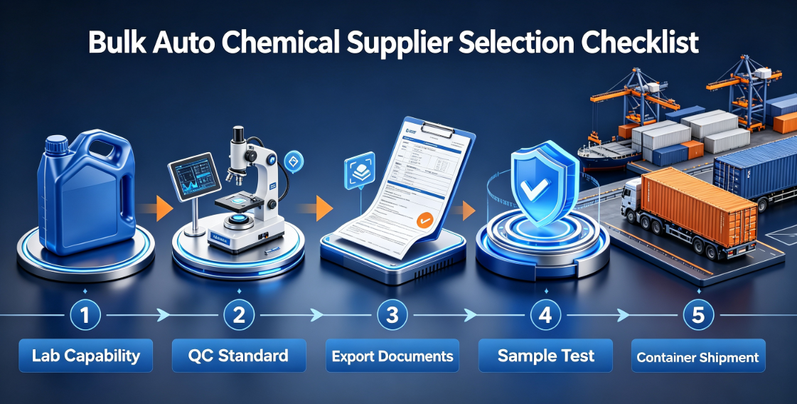 auto chemical supplier checklist