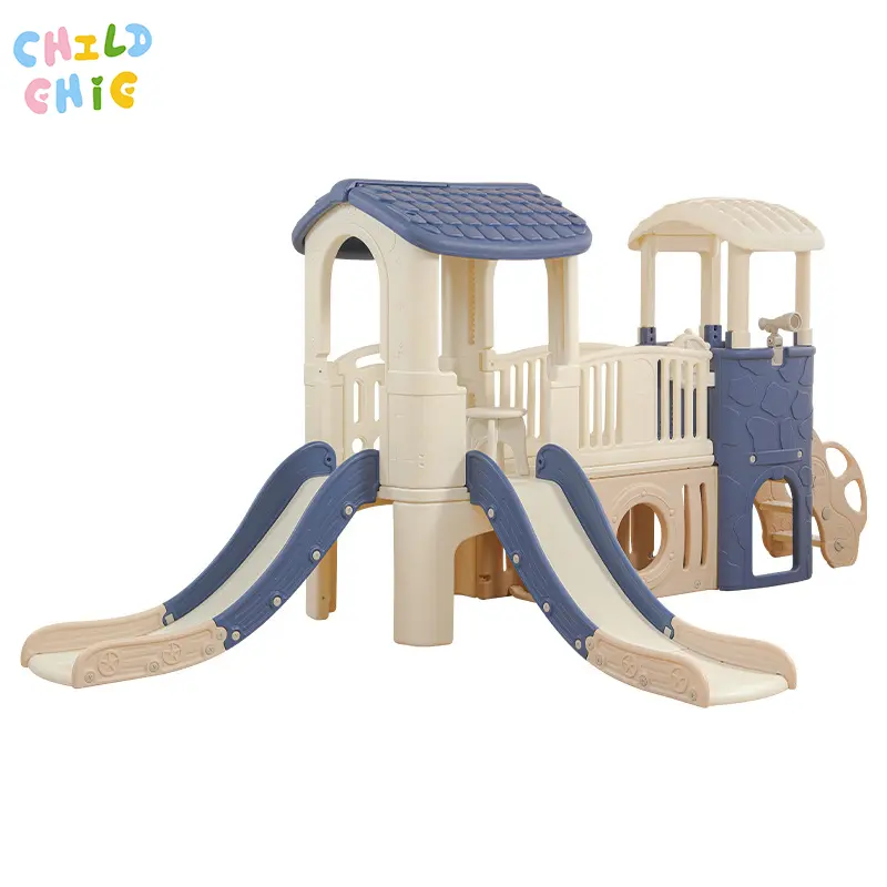 Large Kids Plastic Playhouse Slide Climber Set, Thickened Indoor Toddler Play Castle Playset for Home Preschool Early Education Center
