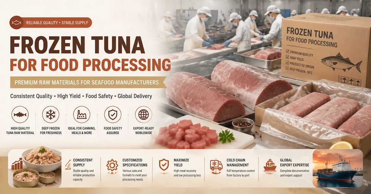 Frozen Tuna for Food Processing: A Complete Sourcing Guide for Seafood Manufacturers