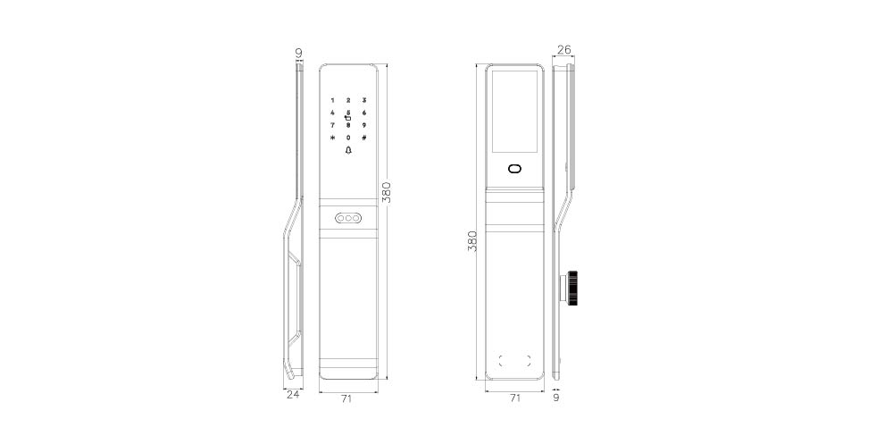 KX20 dimension drawing