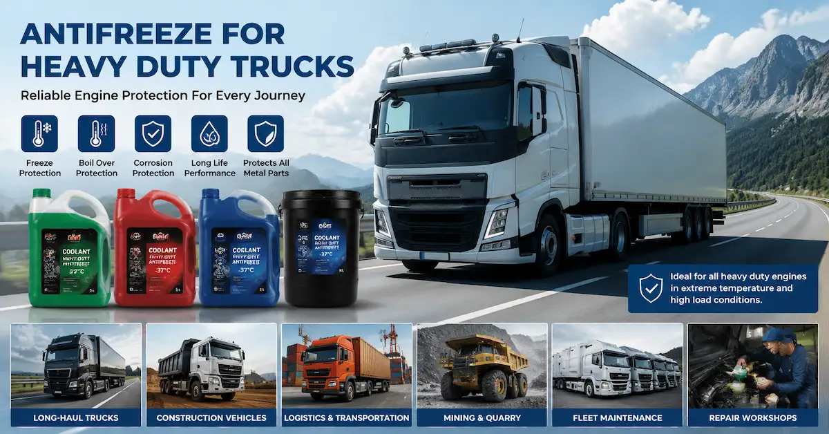 Antifreeze for Heavy Duty Trucks: Complete Coolant Guide for Fleet and Commercial Vehicles