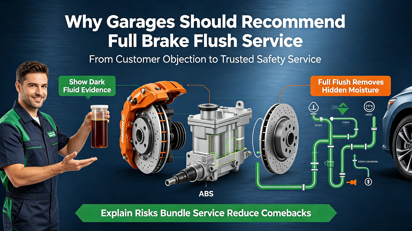 Why Auto Repair Shops Should Recommend Full Brake Flush Service to Vehicle Owners