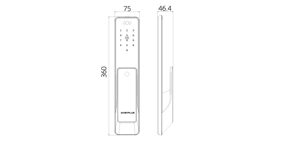 KX2‑PRO dimension drawing