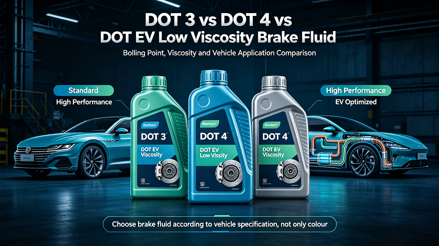 DOT3 DOT4 EV Brake Fluid Comparison: How to Choose the Right Spec