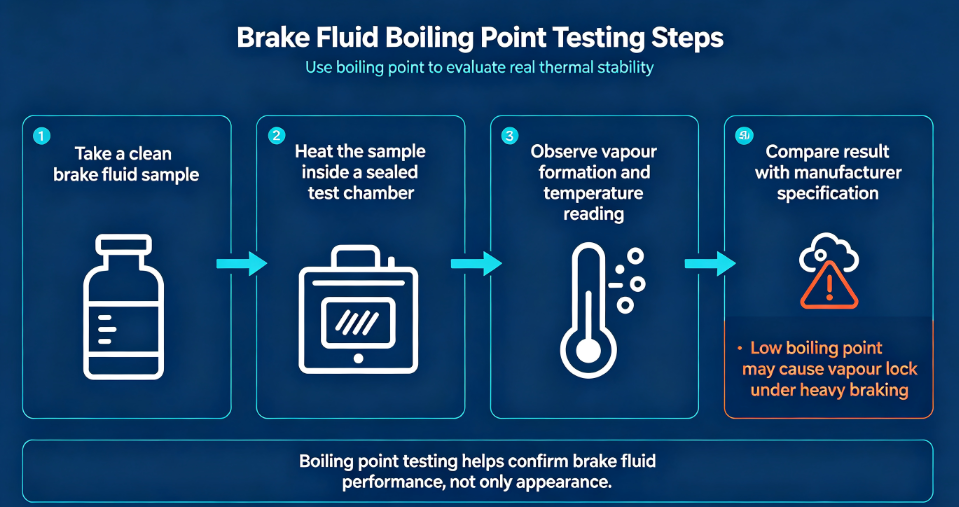 brake fluid boiling point test