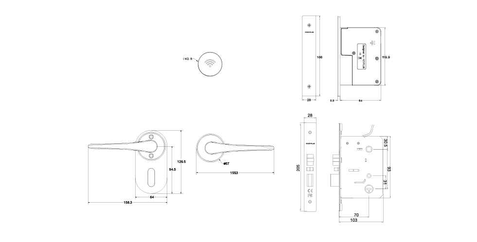 HY8-Z09 dimension drawing