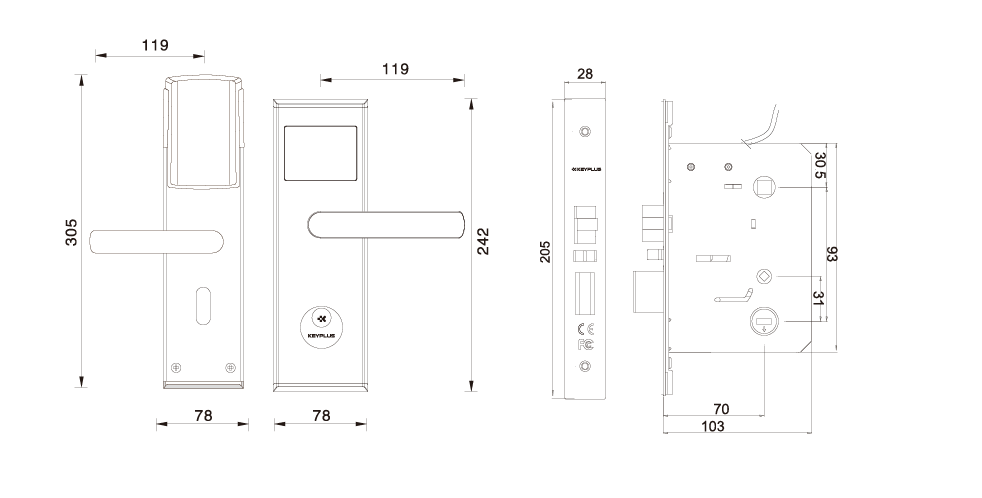 M1-121 dimension drawing