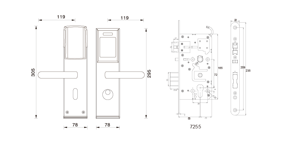 M1-129 dimension drawing