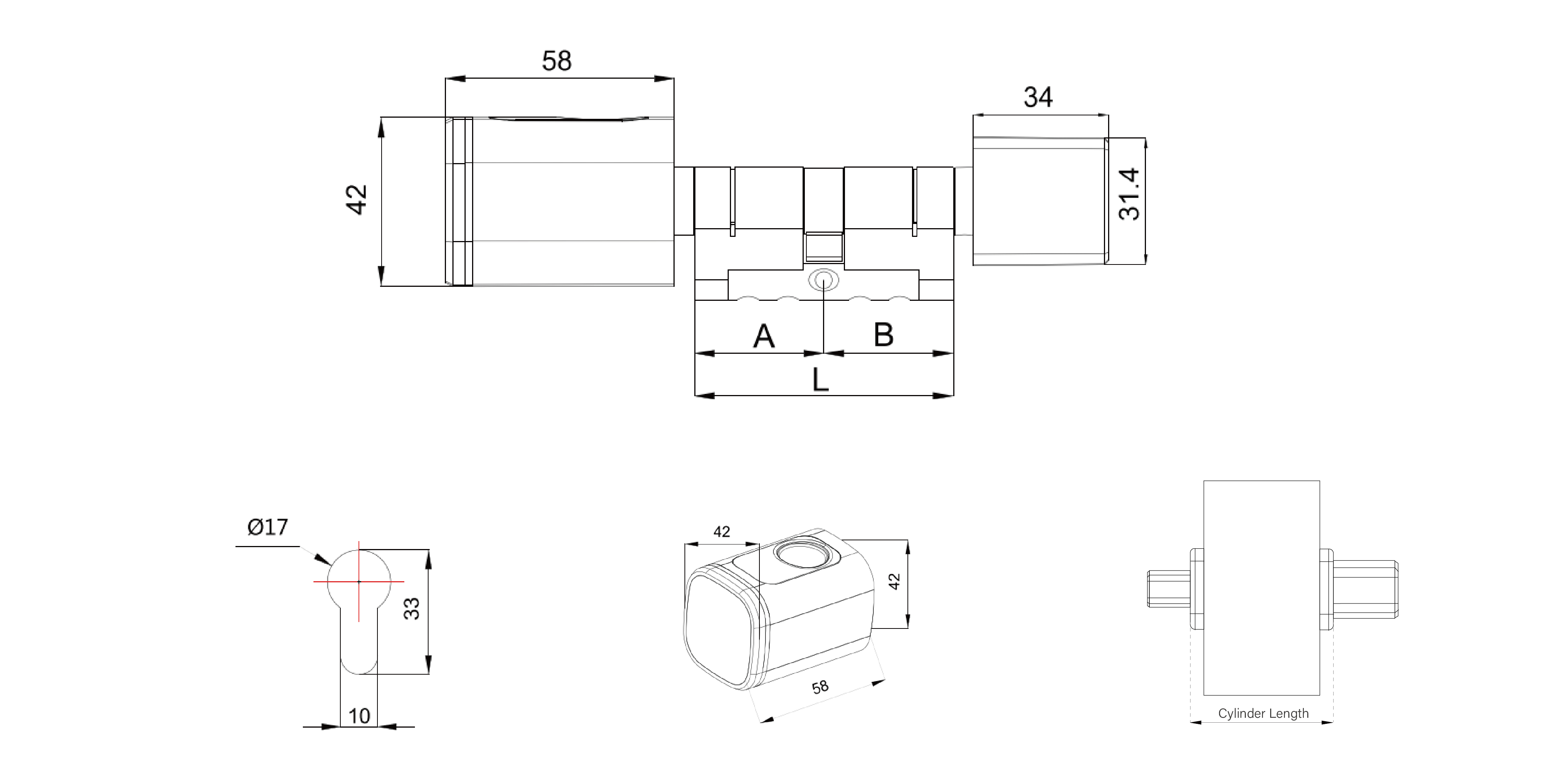EC10 dimension drawing