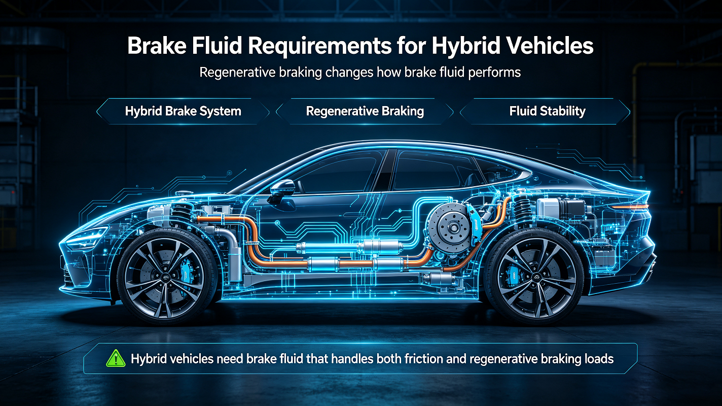 Difference Between Hybrid and Gasoline Car Brake Fluid