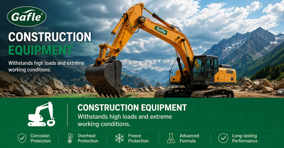 Antifreeze for construction equipment