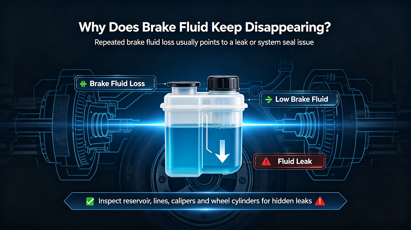 Why does brake fluid keep disappearing?