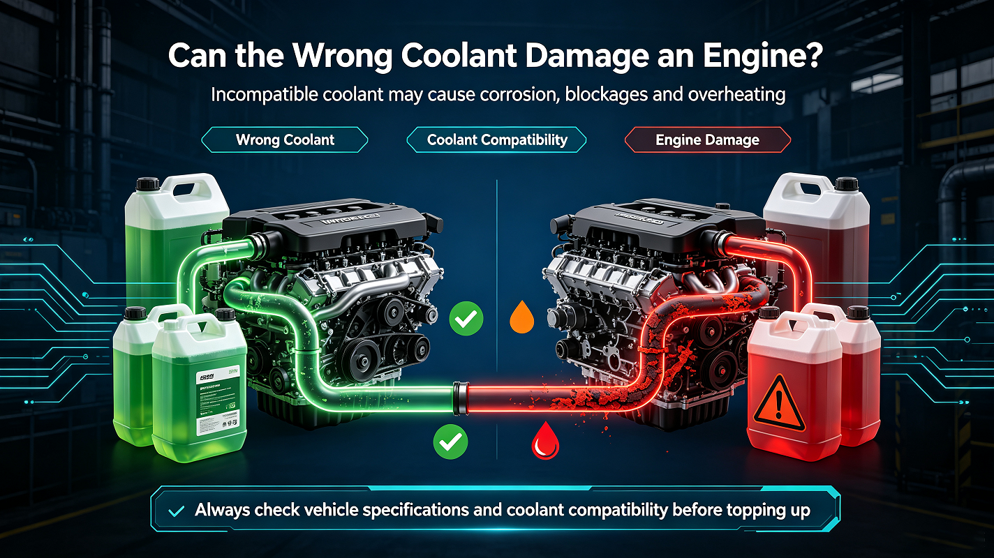 Can the wrong coolant damage an engine?