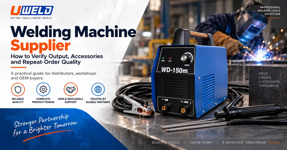 Welding Machine Supplier: How to Verify Output, Accessories and Repeat-Order Quality