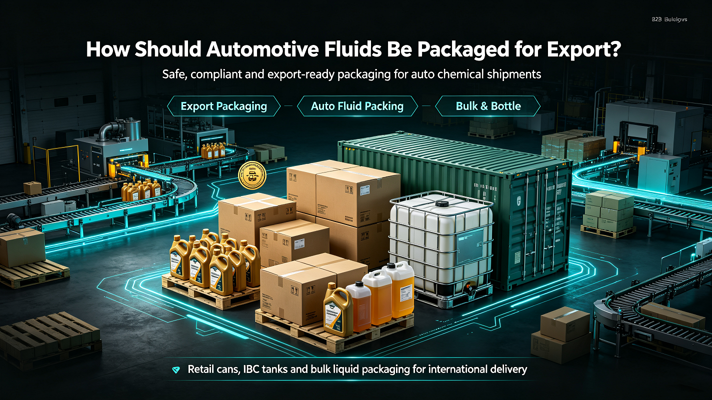 How should automotive fluids be packaged for export? How should automotive fluids be packaged for export?