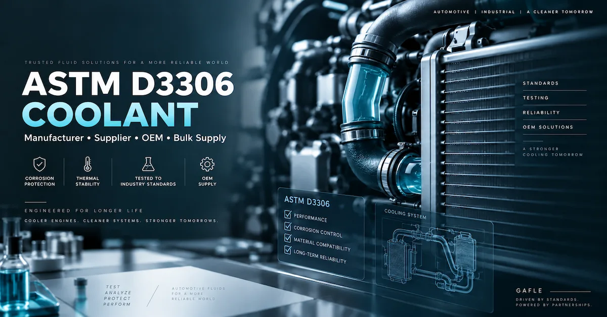 ASTM D3306 Coolant Manufacturer: How B2B Buyers Verify Testing, OEM, and Bulk Supply
