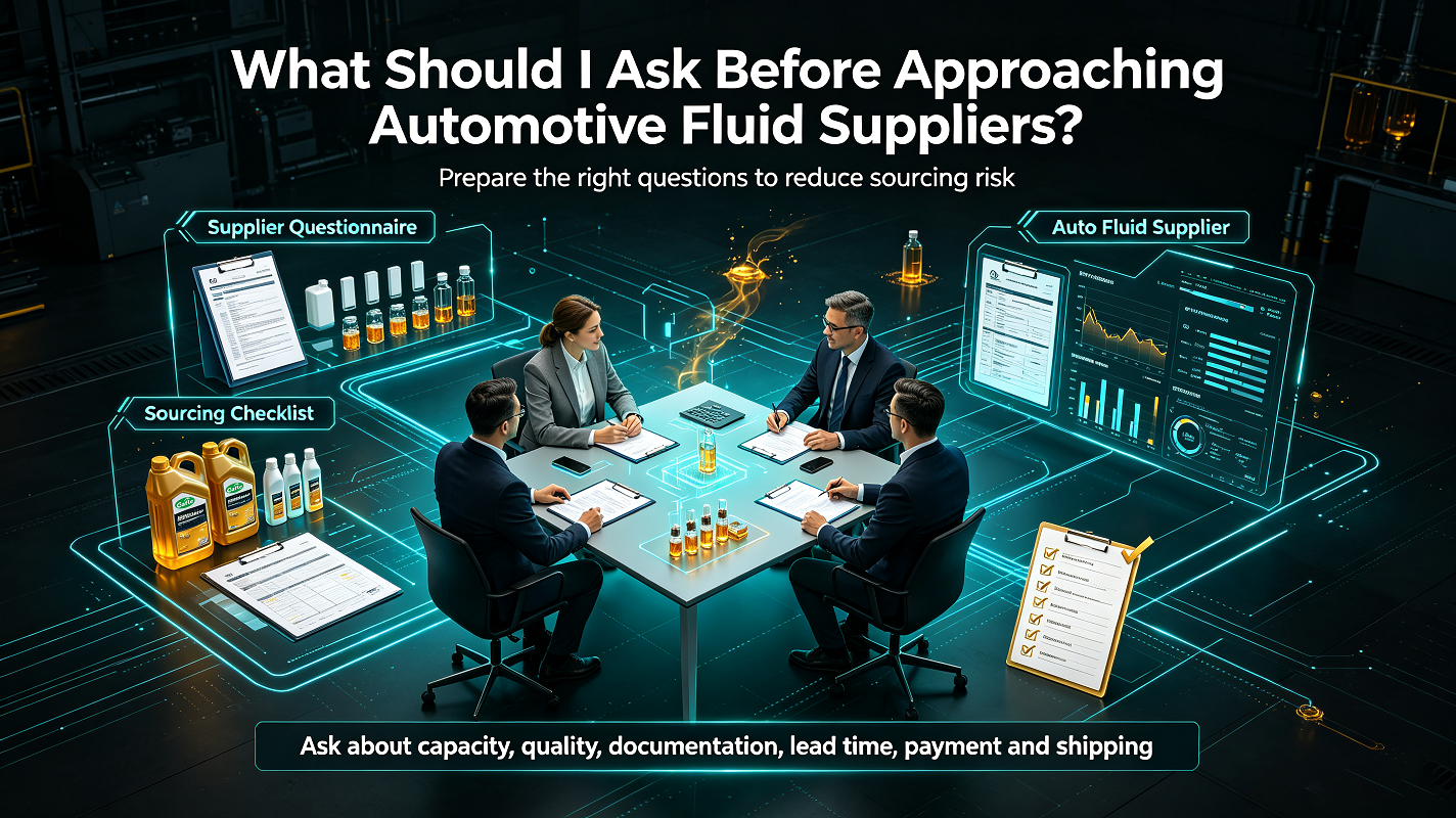 What should I ask before approving an automotive fluid supplier? What should I ask before approving an automotive fluid supplier?