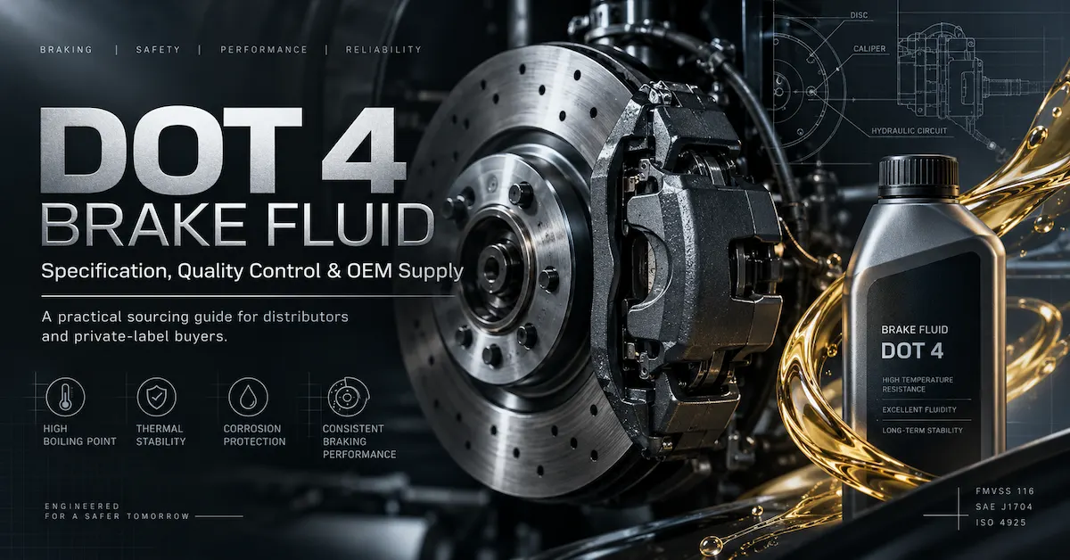 DOT 4 Brake Fluid for Distributors: How to Verify Specifications, QC, and OEM Supply
