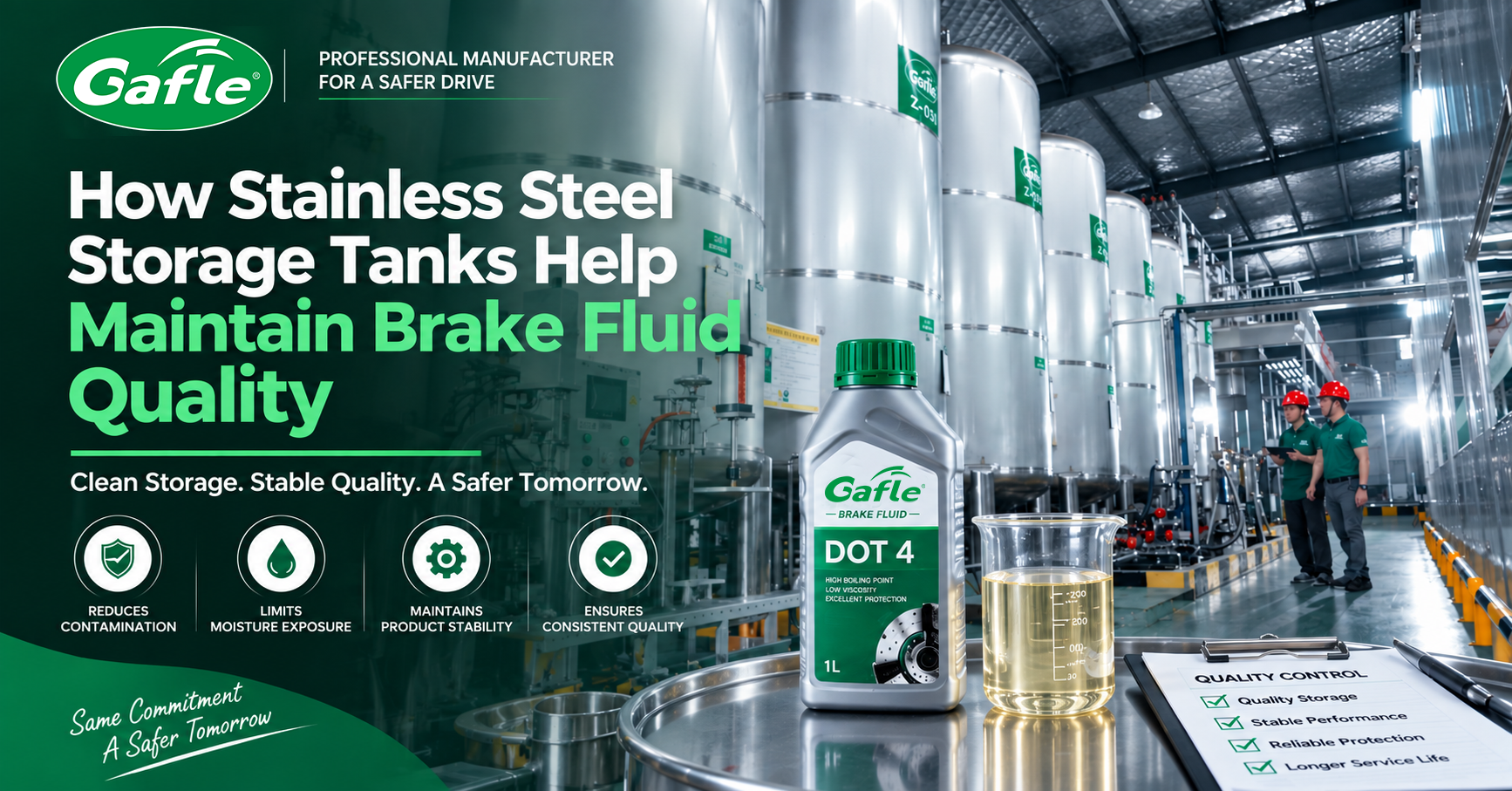 How Stainless Steel Storage Tanks Help Maintain Brake Fluid Quality