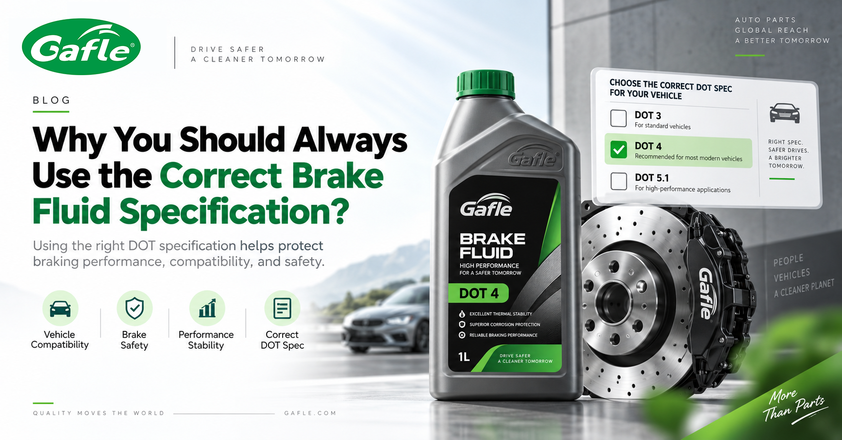 Why You Should Always Use the Correct Brake Fluid Specification?