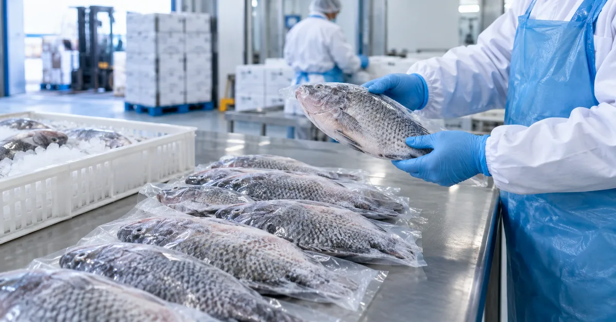 Frozen tilapia export quality inspection line