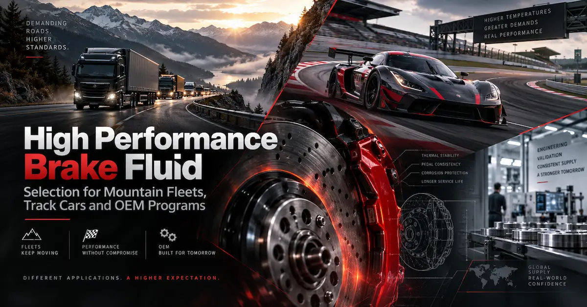 High Performance Brake Fluid Selection for Mountain Fleets, Track Cars and OEM Programs